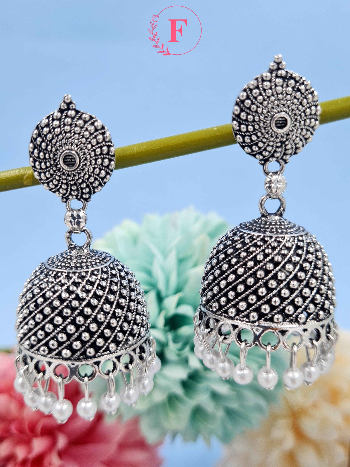 Oxidize Jhumka Earring