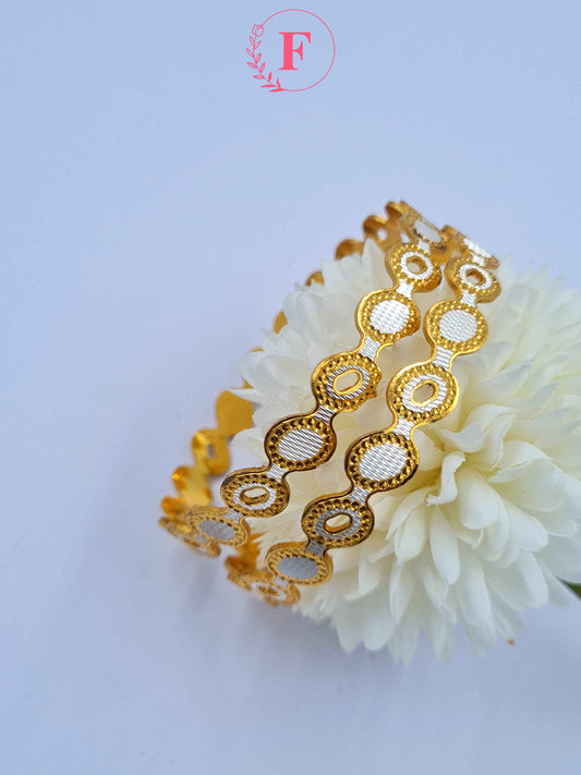 Two Tone Designer Bangles With Premium Look