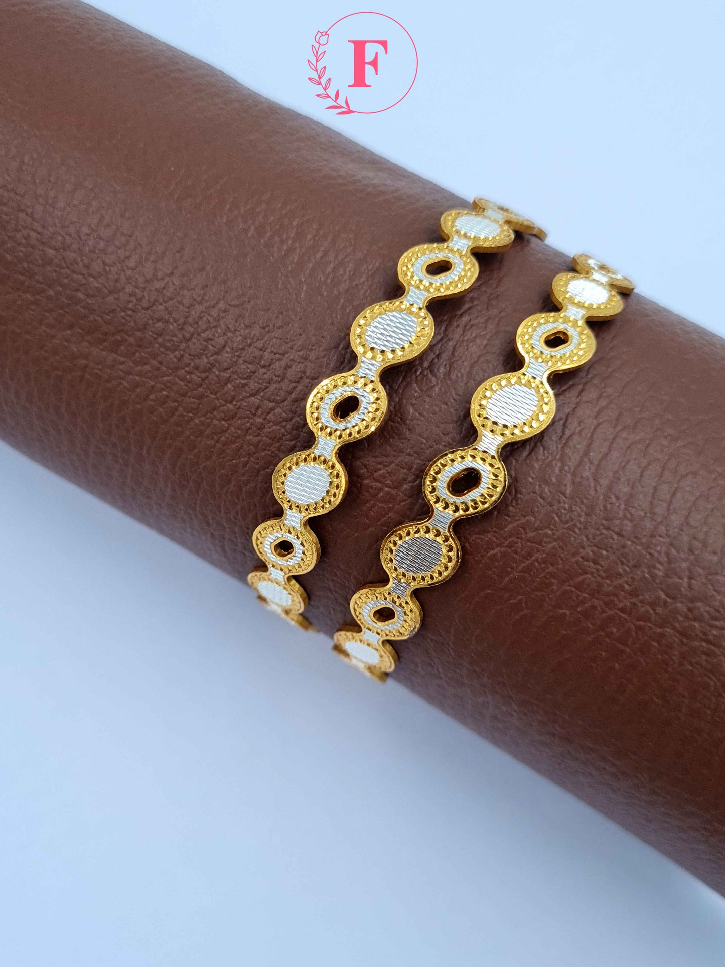 Two Tone Designer Bangles With Premium Look